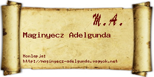 Maginyecz Adelgunda névjegykártya